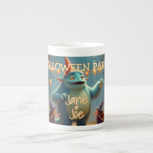 Happy Monster Halloween Party for Kids Bone China Mug