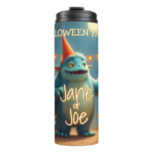 Happy Monster Halloween Party for Kids Thermal Tumbler