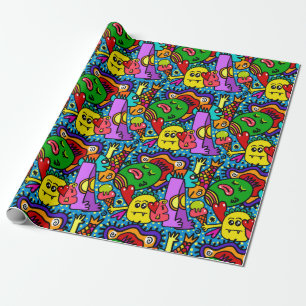 HAPPY MONSTER Wrapping Paper