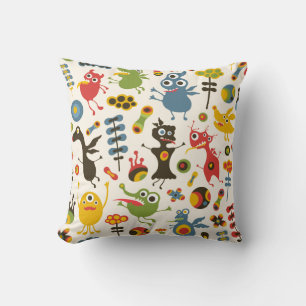 Happy Monsters Pillow