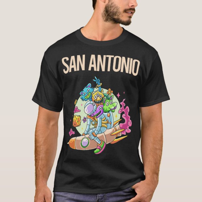 Happy Monsters - San Antonio T-Shirt (Front)