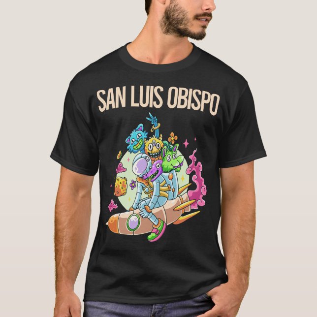 Happy Monsters - San Luis Obispo T-Shirt (Front)