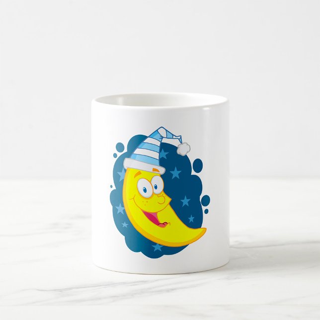 Happy Moon Face Coffee Mug (Creator Uploaded)