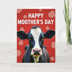 Happy Moothers Day Cow Card