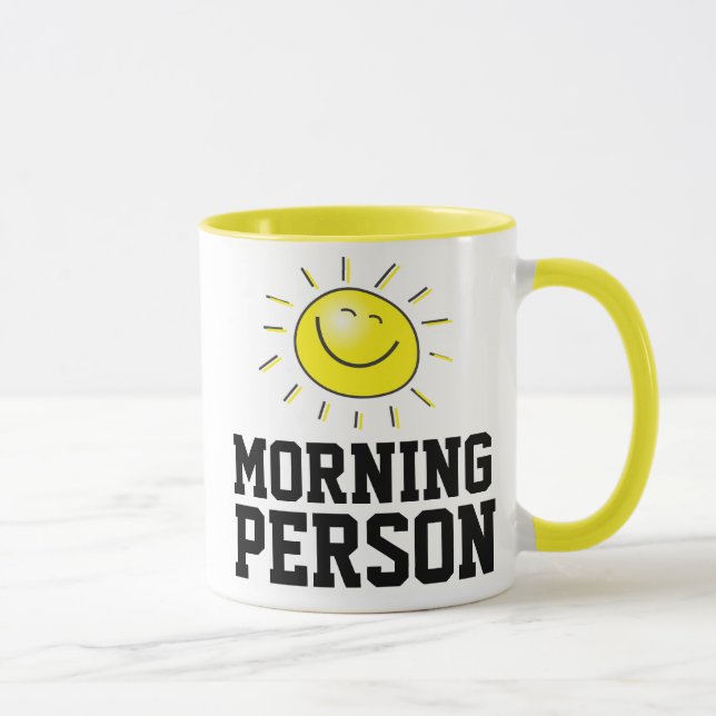 HAPPY MORNING PERSON COFFEE MUG (Right)