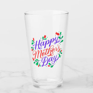 Happy mother day  glass