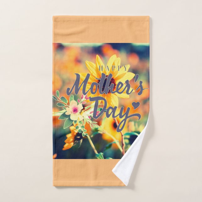 happy mother day hand towel (Hand Towel)