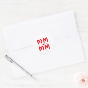 Happy Mother Day Post Card Classic Round Sticker