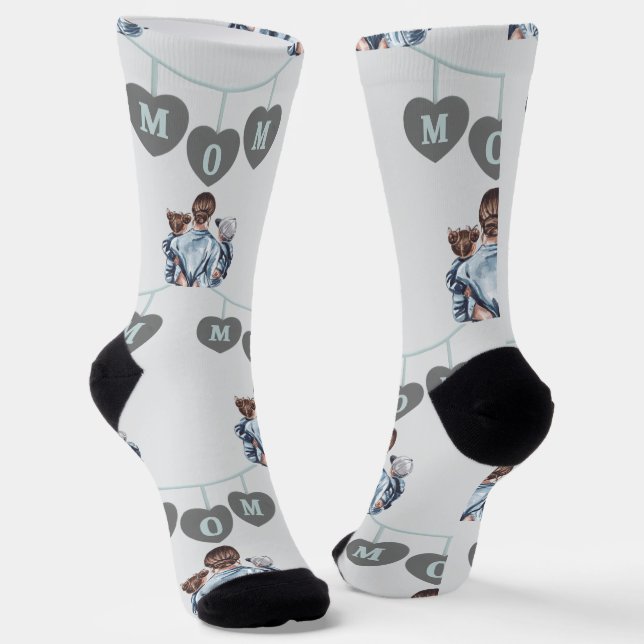 Happy Mother Day  Socks (Angled)