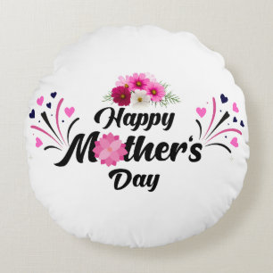 Happy Mother day unique modern design for gift Round Cushion