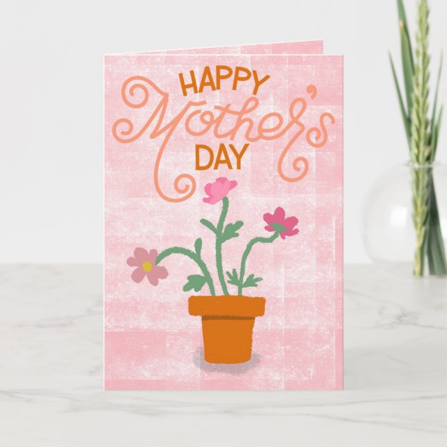Happy Mother’s Day – Bright Floral Abstract Card (Front)