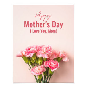 Happy Mother’s Day Card Floral Mothers day Gift Photo Print