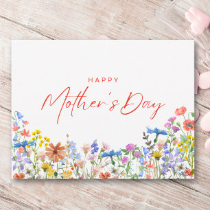 Happy Mother’s Day Card for Mom Wildflowers