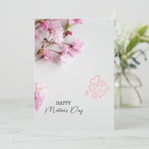 Happy Mother’s Day Card, Minimalist Mothers day  Holiday Card
