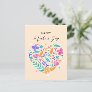 Happy Mother’s Day Card, Minimalist Mothers day Postcard