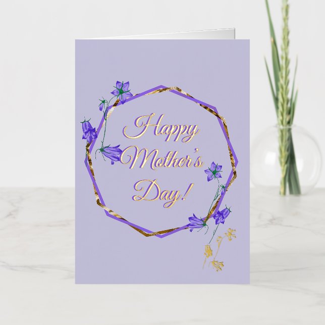 Happy Mother’s Day - Carte de vœux simple Foil Greeting Card (Front)
