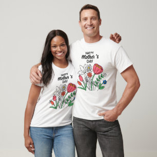 Happy Mother’s Day Floral Cute Spring Flower Gift T-Shirt