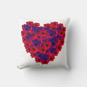 Happy Mother´s Day Floral heart Cushion