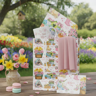 Happy Mother’s Day Floral Spring Garden Medium Gift Bag