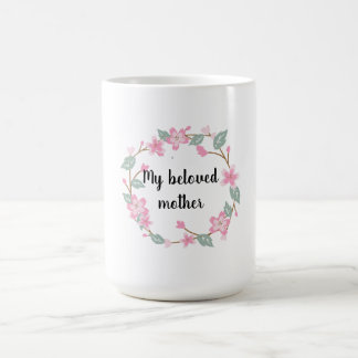 Happy Mother’s Day – Floral Wreath Greeting Design Coffee Mug
