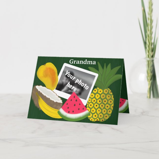 Happy Mother’s Day Grandma with fruit Card (Front)