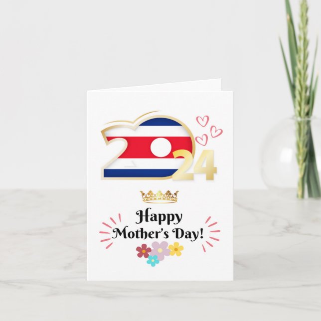 Happy Mother’s Day Greeting Card “Costa Rica” (Front)