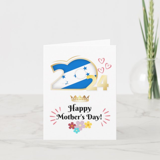 Happy Mother’s Day Greeting Card “Honduras” (Front)