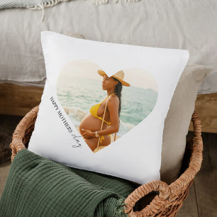 Happy Mother’s Day Heart Photo Pillow   Custom Gif