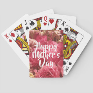Happy Mother’s Day Heart Roses Playing Cards