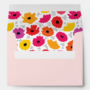 Happy Mother’s Day Modern Blush Pink Poppy Floral Envelope