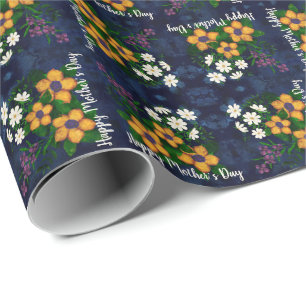 Happy Mother’s Day Modern Colourful Florals Wrapping Paper