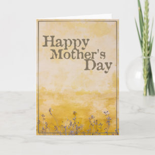 Happy Mother’s Day on Vintage Flower Meadow - Eng Card