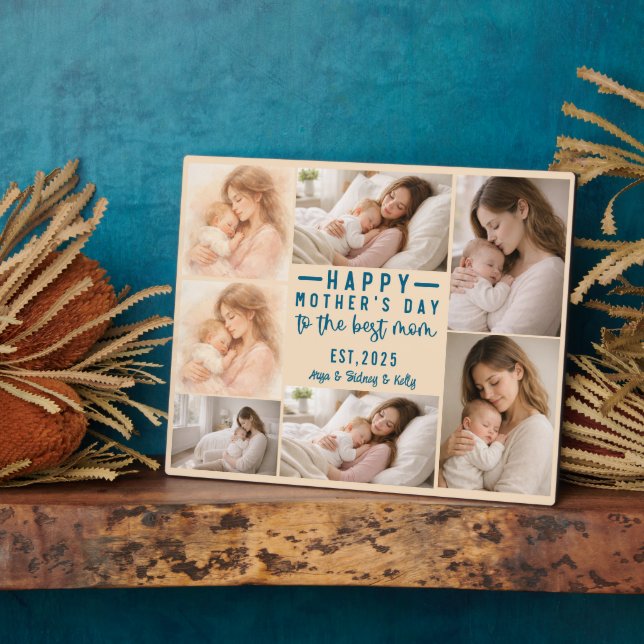Happy Mother’s Day | Personalized Photo Plaque (Side)