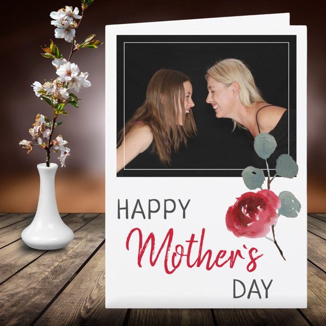 Happy Mother`s Day Photo Floral Card (Creator Uploaded)