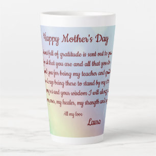 Happy Mother’s Day Poem personalised Latte Mug