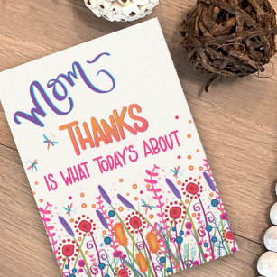 Happy Mother’s Day Thank You Wildflowers Fun Card