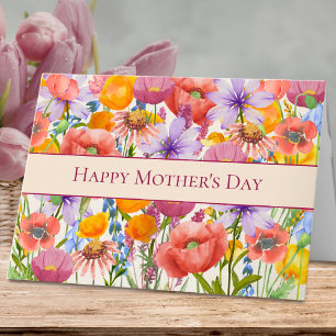 Happy Mother’s Day Vibrant Floral Pattern Card