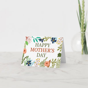 Happy Mother’s Day with Botanical Wildflowers Card