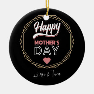 Happy mother's ceramic tree decoration