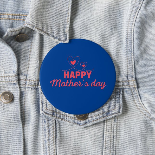 Happy Mother's Day 10 Cm Round Badge (In Situ)