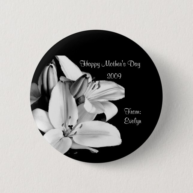 "Happy Mother's Day 2009"  Button (Front)