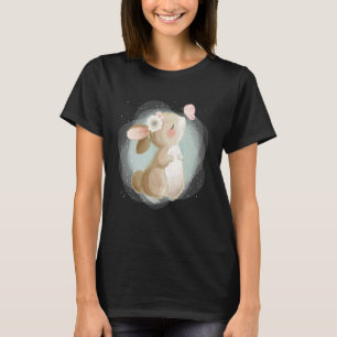 Happy Mothers Day 2022 Bunny Face Leopard Glasses T-Shirt