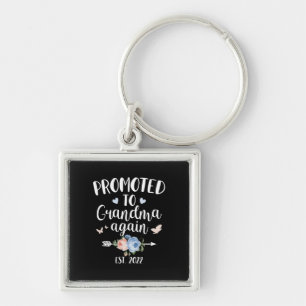 Happy Mother's Day 2022 Promoted To Grandma Again Key Ring