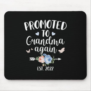Happy Mother's Day 2022 Promoted To Grandma Again Mouse Mat