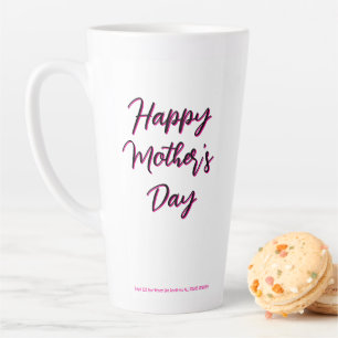 Happy Mother's Day 2025 by RoseWrites  Latte Mug