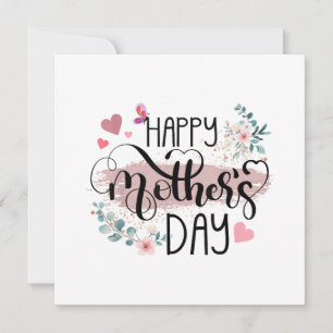 Happy Mother's Day 2025 Cute Floral for Women Mum Invitation