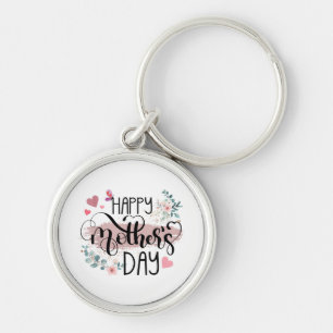 Happy Mother's Day 2025 Cute Floral for Women Mum Key Ring