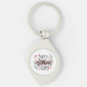 Happy Mother's Day 2025 Cute Floral for Women Mum Key Ring