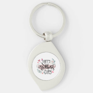 Happy Mother's Day 2025 Cute Floral for Women Mum  Key Ring
