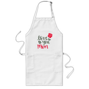 happy mothers day 2025 love u mum SHIRT Long Apron